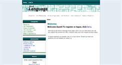Desktop Screenshot of aboutlanguage.net